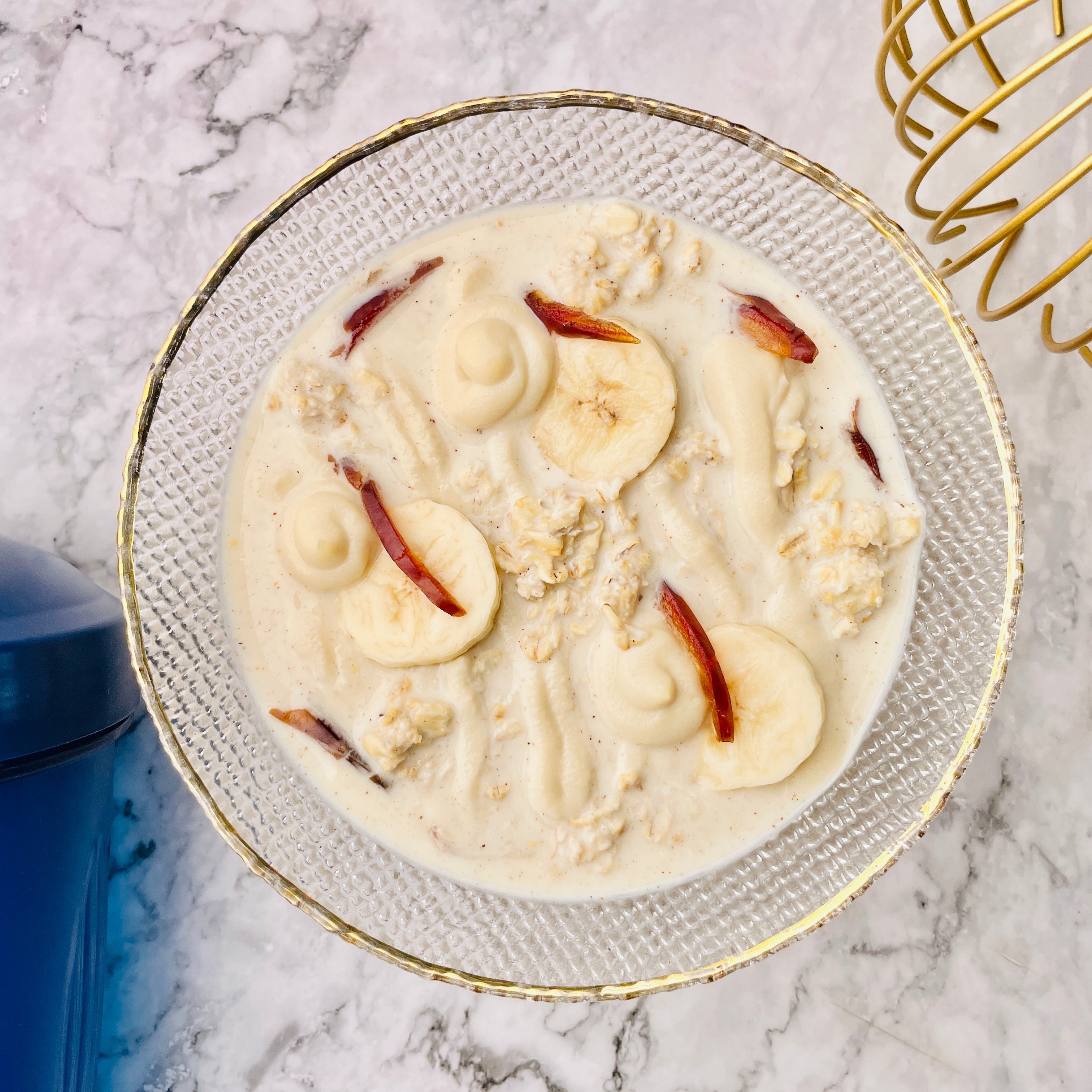 Almond Butter Cinnamon Protein Overnight Oats